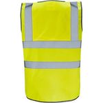 Ultra Ylw Zip-Up Hi-Vis Vest Xl