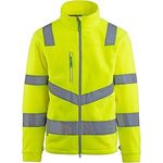 Yellow Hi-Vis Fleece Jacket M