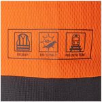 Orange Ls Hi-Vis Polo Shirt M