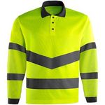 Yellow Ls Hi-Vis Polo Shirt M