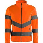 Orange Hi-Vis Fleece Jacket 4Xl