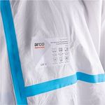 Wht Type 4B/5B/6B Chem Coverall L