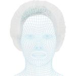 White Disposable Mob Caps Pk2000