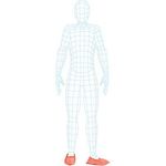 Red Disposable Shoe Covers Pk1000