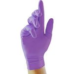 Purple Nitrile Disb Gloves M Pk100
