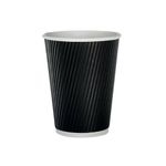 Black Ripple Cup 12Oz Pk500