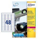 Avery Laser Label Heavy Duty 48 Per