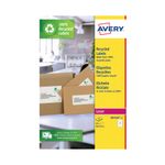 Avery Rec Label 7 P/Sheet Wht Pk105