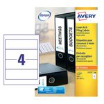 Avery Lsr Lvr Arc Spne Lbl Wht Bx100