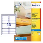 Avery Clr Ijet Lbls 14Lbl/Sht Bx 25