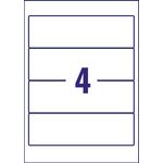 Avery Lsr Lbls 4L/Sh Wht Box 25Sht