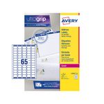 Avery Mini Lbls Wht 65L/Sh Lsr Bx25