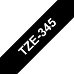Brother Tze Tpe 18Mmx8M Wht/Blk Tpe