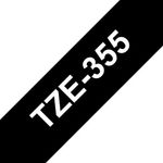 Brother Tze Tpe 24Mmx8M Wht/Blk Tpe