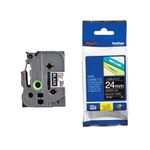 Brother Tze Tpe 24Mmx8M Wht/Blk Tpe