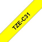 Brother Tze Tpe 12Mmx5M Blk/Ylw Tpe