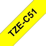 Brother Tze Tpe 24Mmx8M Blk/Ylw Tpe