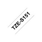 Brother Tze Tpe 24Mmx8M Blk/Clr Tpe
