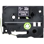 Brother Stencil Tpe 36Mm Blk/Wht Tpe