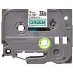 Brother Tze Tpe 9Mmx8M Blk On Green