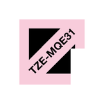 Brother Tze Tpe 12Mm Blk/Pastel Pink
