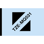 Brother Tze Tpe 12Mm Blk/Pastel Blue