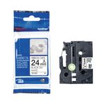 Brother Tze Ribbon Tpe 24Mm Blk/Wht