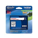 Brother Tze Tpe 12Mmx8M Red/Wht Tpe
