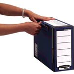 Fellowes Fliptop Storg Box Bl/Wh P10