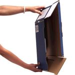 Fellowes Fliptop Storg Box Bl/Wh P10