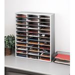 Fellowes Lit Org 36 A4 Cmprt Dve Gry