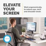 Fellowes Off Suite Std Mon Rsr Bk/Gy