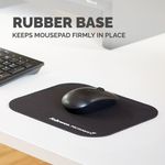 Fellowes Microban Black Mouse Mat