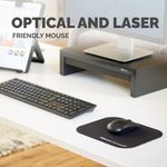 Fellowes Microban Black Mouse Mat