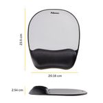 Fellowes Memory Mouse Pad Blk/Slver