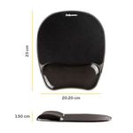 Fellowes Crystal Mouse Pad Black
