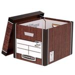 Bankers Box Tall Box Woodgrain Pk5