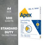 Fellowes Apex A4 Lam Pouch Pk100