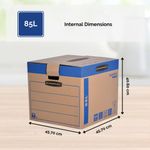 Smoothmove Rmval Box 85L Brn/Blu Pk5