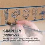 Smoothmove Rmval Box 85L Brn/Blu Pk5