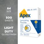 Fellowes Apex A4 Lam Pouch Pk500