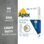 Fellowes Apex A4 Lam Pouch Pk200