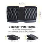 Fellowes Refresh Footrest Black