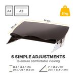 Fellowes Easy Glide Doc Slope Blk