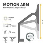 Fellowes Platinum Single Monitor Arm
