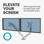 Fellowes Platinum Dual Mon Arm Slv