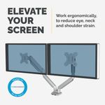 Fellowes Platinum Dual Mon Arm Slv