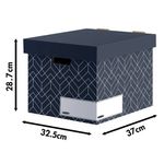 Bankers Box Stor Box Urb Mid Blu Pk5