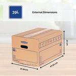 Smoothmove Moving Box 39L Pk10