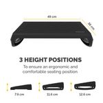 Fellowes Breyta Footrest Black